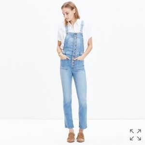 MADEWELL denim overalls, small